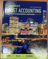 Cost accounting: A managerial emphasis 9th edition