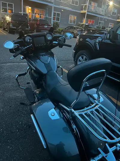 Great bike, never dropped, stored inside. Low Kms and new tires. Drivers backrest, heated grips. No...