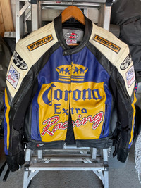 Corona  Leather Motocycle Jacket - Size 42