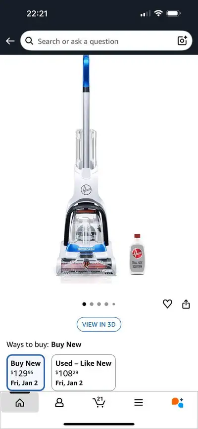 Hoover PowerDash Pet Compact Carpet Cleaner — Open Box , View more