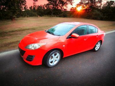 2010 Mazda 3 Red Manual 5 Speed   Low Km