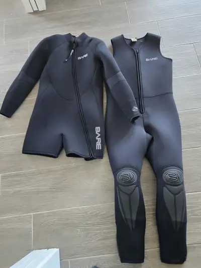 Bare 2 pc. 7mm wetsuit (XL) $800. Bare Sealtek Hood (XL) $120. Bare Gloves (2XL) $ 80. Akona Titaniu...