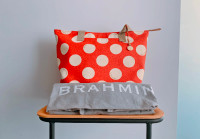 Brahmin Frankie Firecracker Dot Canvas - Brand New