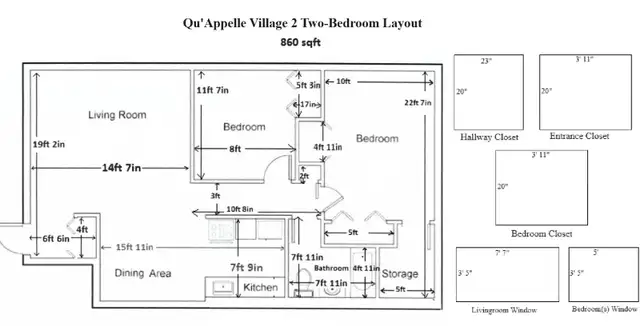 Two-Bedroom Apartment Available – Qu’Appelle Village 2 in Long Term Rentals in Regina - Image 2