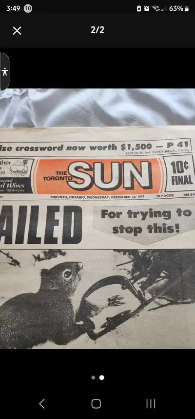 Toronto Sun Newspaper, View more