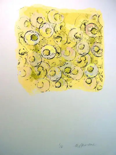 Screenprint from local Edmonton artist Maria Neuman. Completed in 2002. Paper size 15 1/2”w x 19”h....