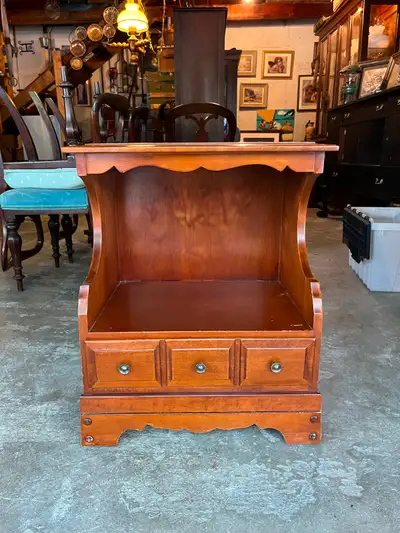 Solid Wood Side Table, View more