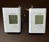 2 Thermostats Stelpro programmables pour planchers chauffants 