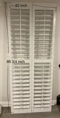 Wood shutter doors