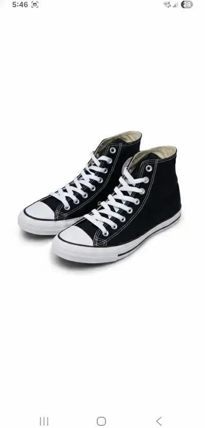 Converse, Chuck Taylor, All Star Hi, Black.  Size 8 (NEW), View more