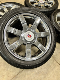 22in oem chrome Cadillac wheels (6x139.7) 