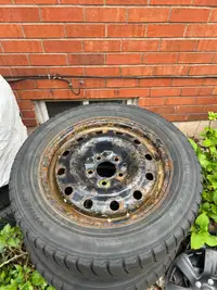 Set of 16” Steel Rims On Yokohama Winter Tires (Toyota Camry)