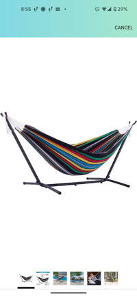 Large Hammock with Metal Stand - Brand New
