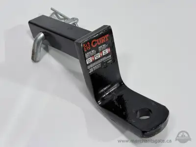 Curt trailer hitch ball mount designed for a standard 2 inch receiver hitch. Rated for up to 3,500 l...