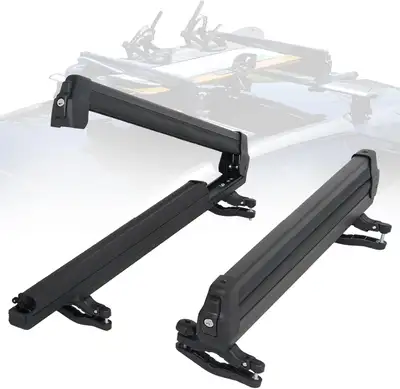 NEUF: Barres de toit ski/snowboard avec fonction coulissante, View more