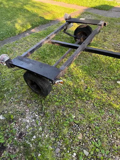 Lightweight utility trailer. Designed to haul sailboat and also later used as a utility trailer to h...