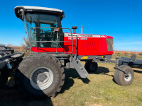 2014 Massey Ferguson WR9740with 36ft draper and 18' sickle heads