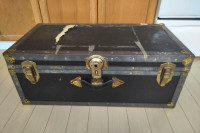 Vintage Trunk 11.5 high X 29.75 wide X 15.25 inches deep
