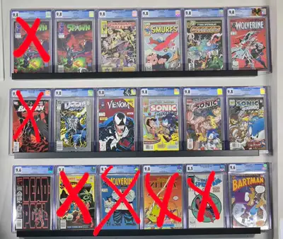 CGC Various Slabs Spawn, Batman Deadpool Wolverine Zelda Sonic, View more