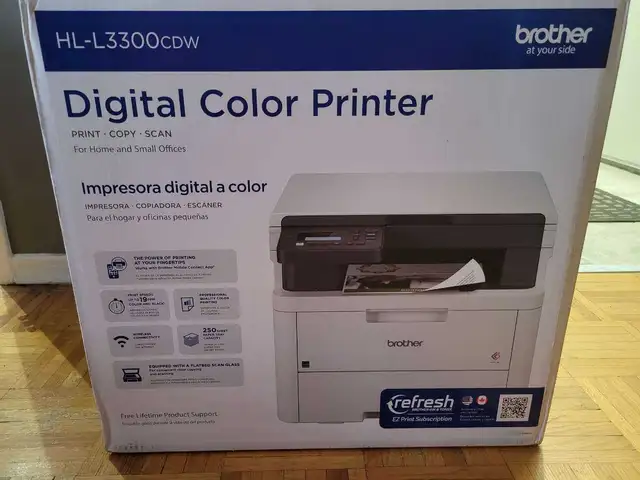 Brother digital color printer HL-L3300 CDW in Printers, Scanners & Fax in City of Toronto - Image 2