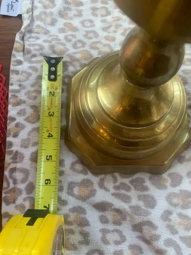 Solid Brass Candle Holder 20” tall64567880182403122