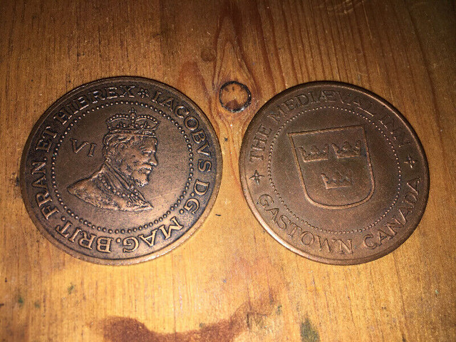 Advertising tokens The Mediaeval Inn Vancouver, British Columbia in Arts & Collectibles in Mississauga / Peel Region - Image 2
