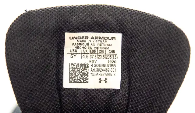Under Armour Charged Impulse Black – Size 5Y in Kids & Youth in Kitchener / Waterloo - Image 11