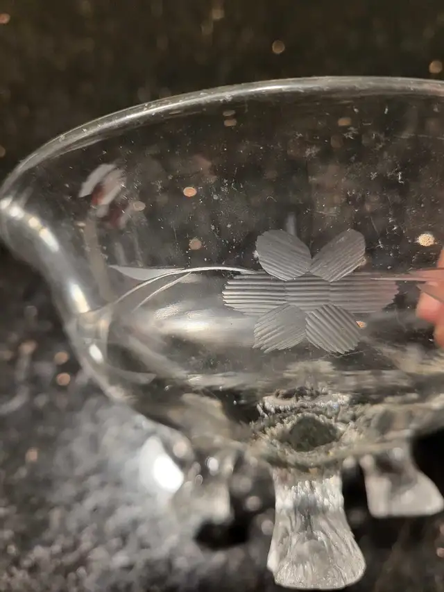 Etched glass dish628647448480021220