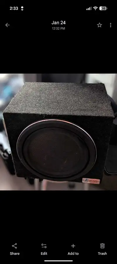 Speakers and Subwoofer for trade , View more