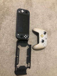 Nintendo switch lite + controller + case