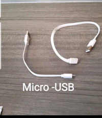 Micro to USB
Power bank to cell 
$2 ea.
