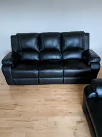 Executive 3 piece leather sofa