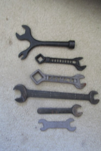 Six Antique Wrenches