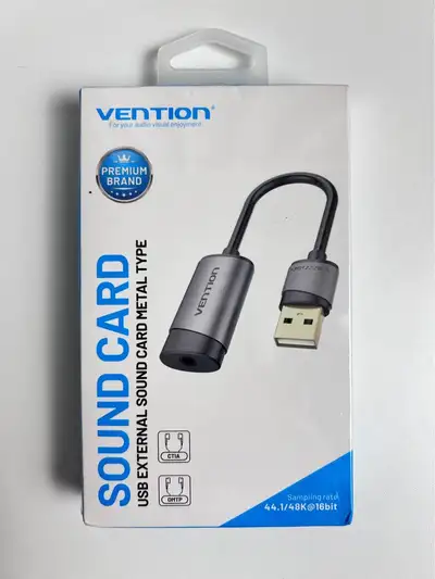 USB Sound Card, External Sound Card - USB to 3.5mm Jack Audio, View more