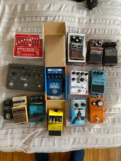 selling guitar pedal lot, View more