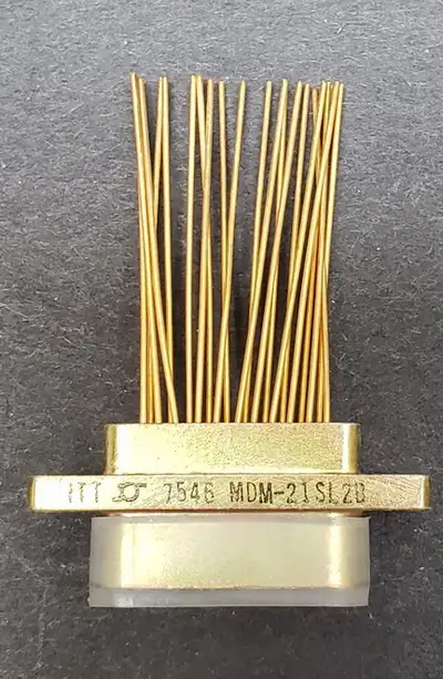 New ITT Gold-plated CANNON D-sub Micro-D Connector & Plug, View more
