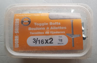 New Toggle Bolts - 20 piece