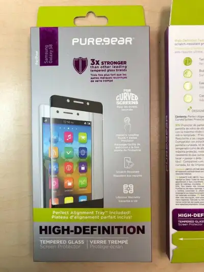 PUREGEAR HD Curved Tempered Glass for Samsung Galaxy S8, View more