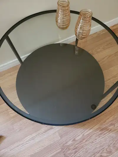 Attractive round coffee table., View more