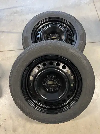 245/60/R18 Winter Tires and Rims off a Ford Edge. Bolt pattern 5X108 and will fit other vehicles as...