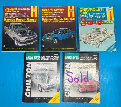 1982 – 2006 Chilton and Haynes Service Manuals, View more