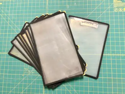 Set of 8 Transparent Folders & Clamp Folder, View more