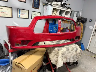 2011-2014 Charger SXT original Mopar front and rear bumper covers and front lights. Front cover has...