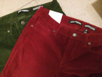 2 new pair of cords size 28 with stretch