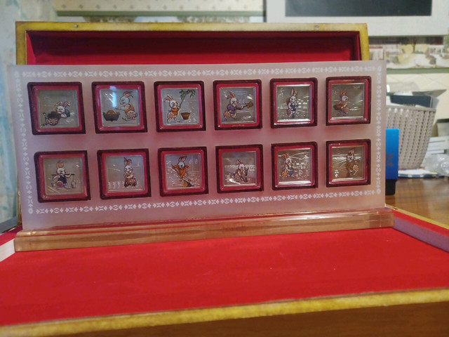 Year of the Rabbit 12 Coin Collector Set (In Wood Chest) in Arts & Collectibles in St. Catharines