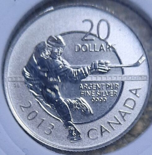 2013 Canada $20 Silver Dollar 'HOCKEY' coin .9999 Fine Silver! in Arts & Collectibles in Kingston