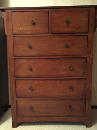 Vintage 1983 solid wood dresser and chest of drawers. I deliver