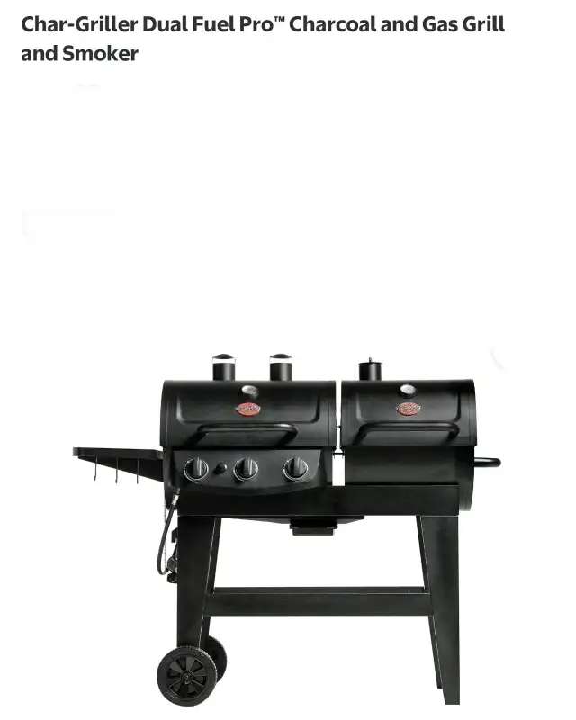 Charcoal and Gas Grill dual Fuel Pro Smoker in BBQs & Outdoor Cooking in Kitchener / Waterloo - Image 2