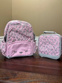 Pottery Barn knapsack with lunch bag