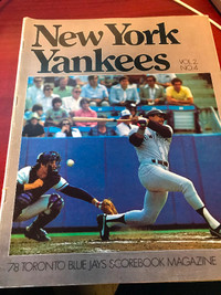 1978 Toronto Blue Jays program vs New York Yankees Vol. 2 #4